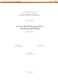 Clustering and Ranking