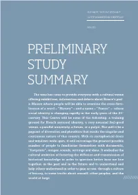 Preliminary Study Summary
