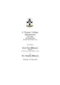 PRIZE DAY REPORT 2017 Revd