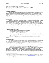 Specifications for Implementing Web Feeds in DLXS Kevin S