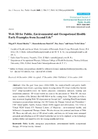 Web 3D for Public, Environmental and Occupational Health: Early Examples from Second Life®