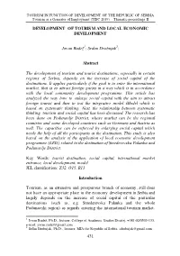Abstract the Development of Tourism A