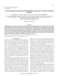 Functional Study of the Pectoral Spine Stridulation Mechanism in Different Mochokid Catfishes