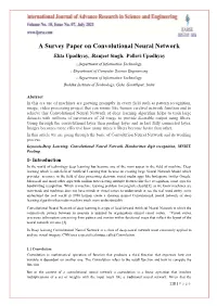 A Survey Paper on Convolutional Neural Network