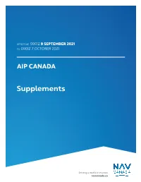 AIP Canada Supplements Have Been Cancelled