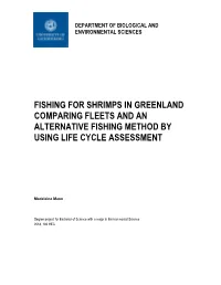 Fishing for Shrimps in Greenland Comparing Fleets and an Alternative Fishing Method by Using Life Cycle Assessment