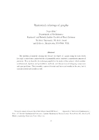 Restricted Colorings of Graphs