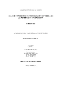 Transcript of Today's Hearing Will Be Placed on the Committee's Website When It Becomes Available