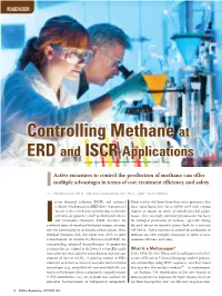 Controlling Methane at ERD and ISCR Applications