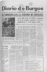 D I a R I O B U R G O S El GOBIERNO GANA IA CUESTION DE