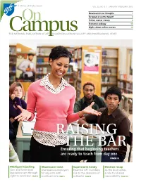 THE BAR RAISING How Can We Ensure That Beginning Teachers Are Ready to Teach from Day One?