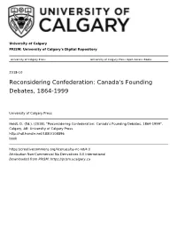 DANIEL HEIDT Reconsidering Confederation