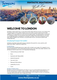 London Visitors Guide Sightseeing