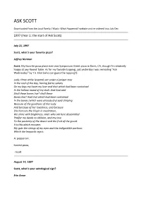 The Complete Ask Scott