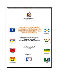 The Provincial Nominee Program: a Partnership to Attract Immigrants to All