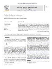 The Unruh Effect for Philosophers$