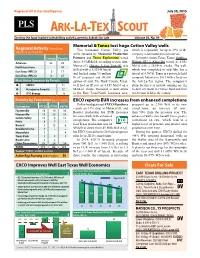 ARK-LA-TEX SCOUT Serving the Local Market with Drilling Activity, Permits & Deals for Sale Volume 03, No