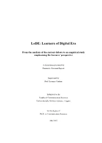 Lode: Learners of Digital Era