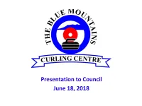 Presentation to Council June 18, 2018