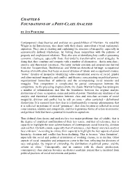 Chapter 6 Foundations of a Post-Class Analysis