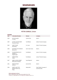 PETER CARROLL |Actor