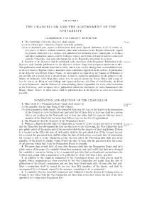 Statutes and Ordinances of the University of Cambridge