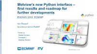 Metview's New Python Interface