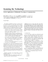 On the Applications of Multimedia Processing to Communications