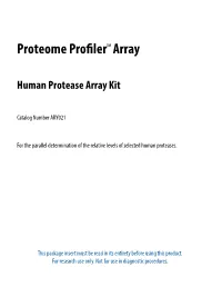 Proteome Profiler Human Protease Array Kit