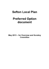 Sefton Local Plan Preferred Option Document