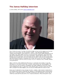 The James Halliday Interview