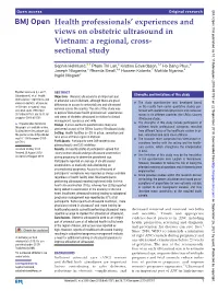 Health Professionals' Experiences and Views on Obstetric
