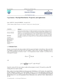 Journal of Science Log-Gamma