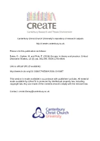 Occupy in Theory and Practice.Pdf