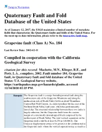 Quaternary Fault and Fold Database of the United States