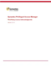 Third-Party License Acknowledgments