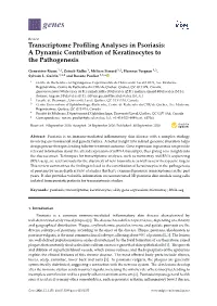 Transcriptome Profiling Analyses in Psoriasis