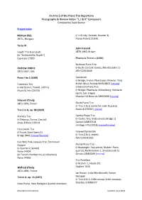 An a to Z of the Piano Trio Repertoire Discography & Review Index: "I, J & K” Composers Compiled by David Barker