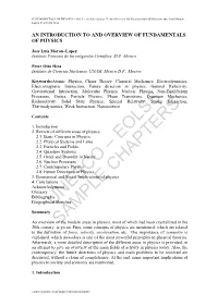 An Introduction to and Overview of Fundamentals of Physics- Jose Luis Moran– Lopez, Peter Otto Hess