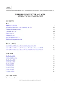 BBR05 Definitive Maps Historical