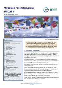 Mountain Protected Areas UPDATE No