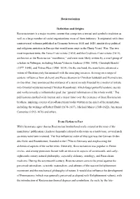 Rosicrucianism Definition and Origins Rosicrucianism Is a Major Esoteric