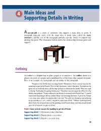 4 Main Ideas and Supporting Details in Writing