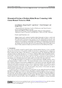 Dynamical System of Kaluza-Klein Brane Cosmology with Gauss-Bonnet Term in a Bulk