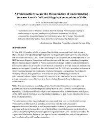 The Memorandum of Understanding Between Barrick Gold and Diaguita Communities of Chile