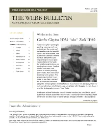 The Webb Bulletin News, Project Updates & Records