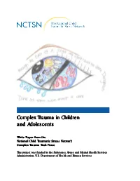 Complex Trauma in Children and Adolescents