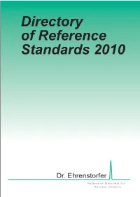 Directory of Reference Standards 2010
