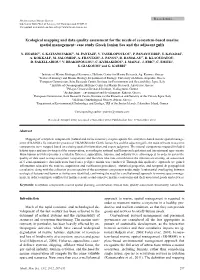 Ecological Mapping and Data Quality Assessment for the Needs of Ecosystem-Based Marine Spatial Management: Case Study Greek Ionian Sea and the Adjacent Gulfs
