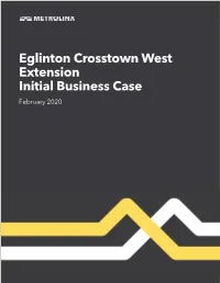 Eglinton Crosstown West Extension Initial Business Case February 2020